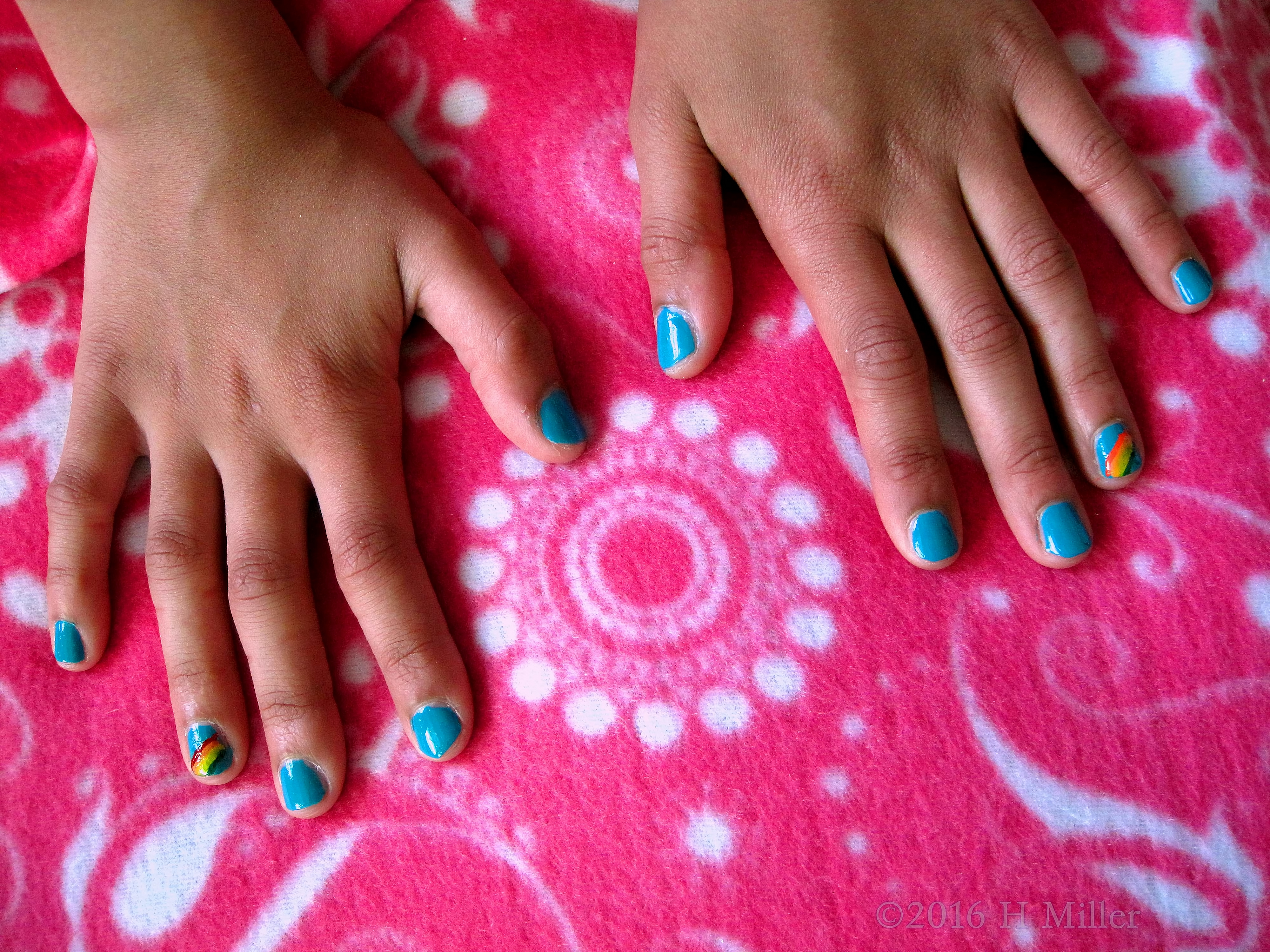 Girls Spa Party Rainbow Nail Art Girls Spa Party Rainbow Nail Art