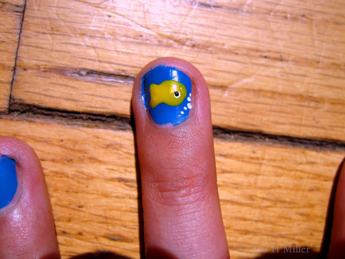 Cute Fish Accent Kids Nail Art! Cute Fish Accent Kids Nail Art!