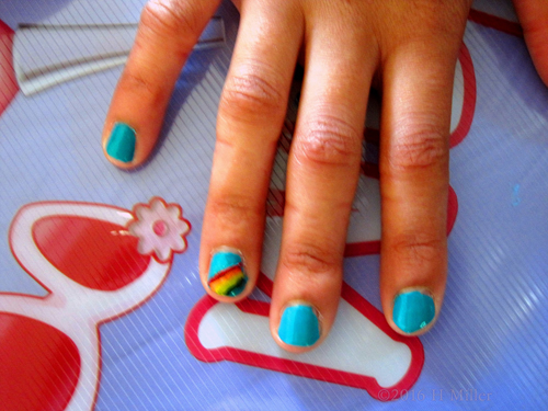 Rainbow Emoji Kids Mani Rainbow Emoji Kids Mani