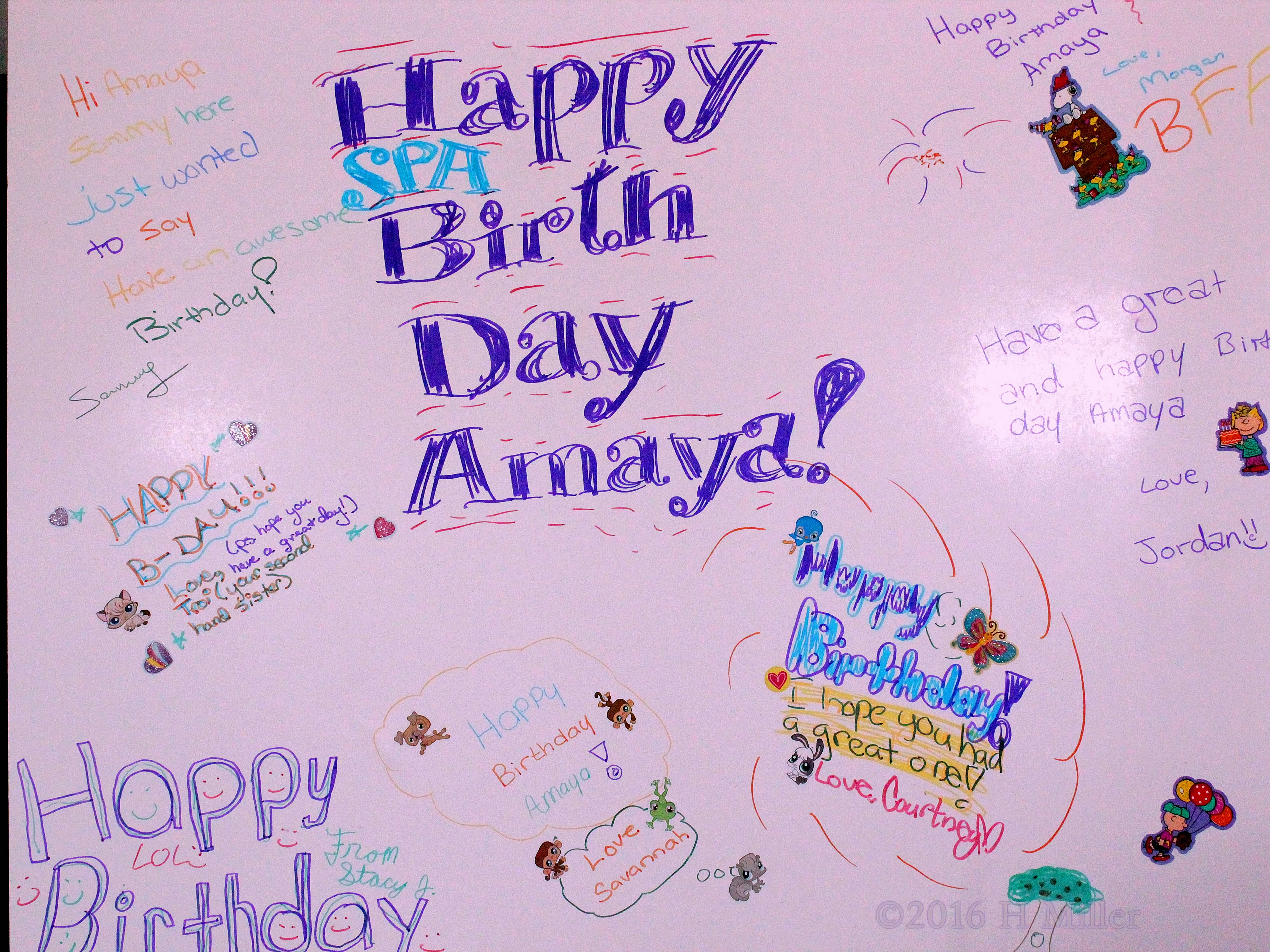 Cute Kids Spa Birthday Card Cute Kids Spa Birthday Card