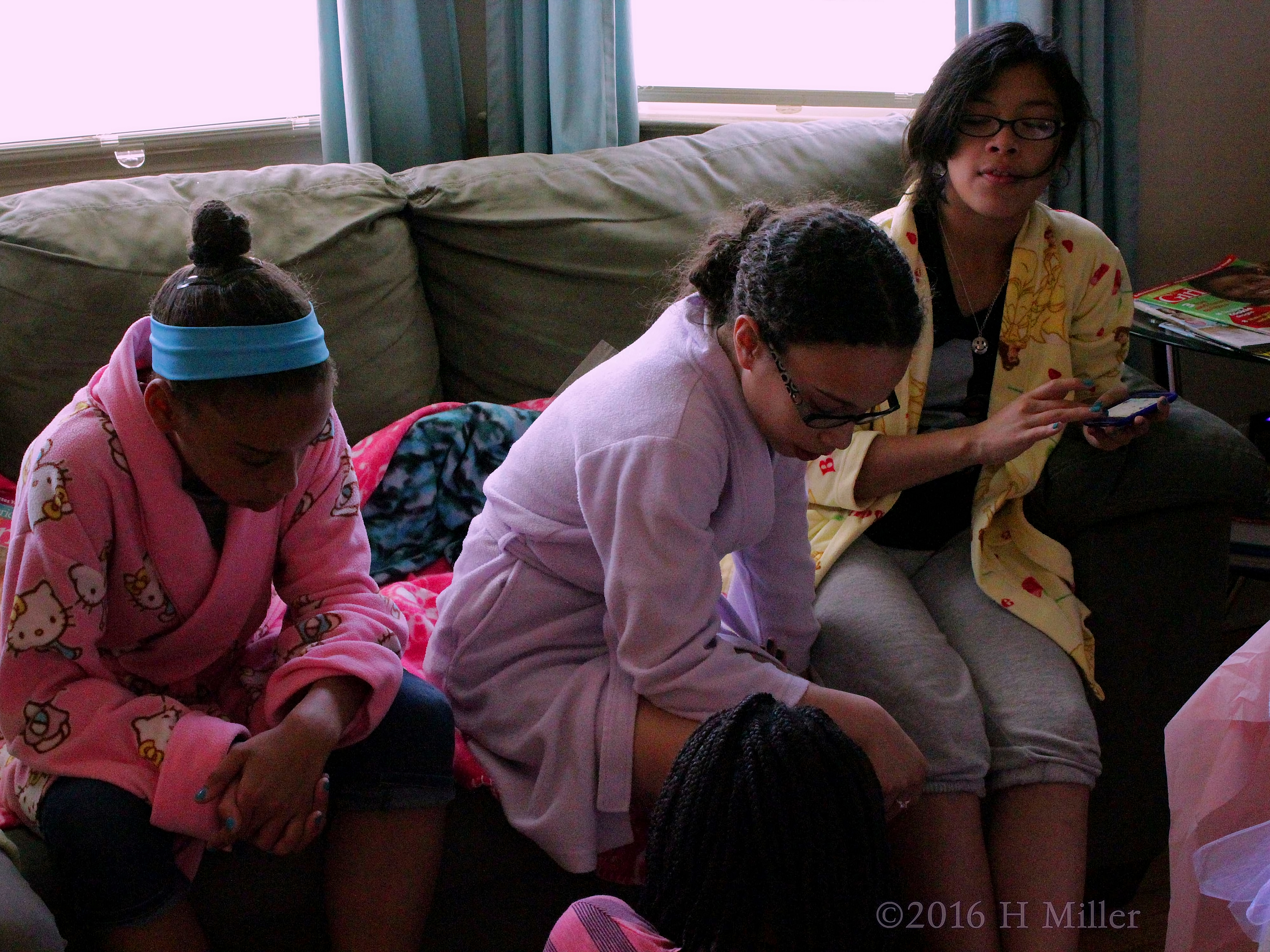 Hanging Out During The Kids Spa Party Hanging Out During The Kids Spa Party