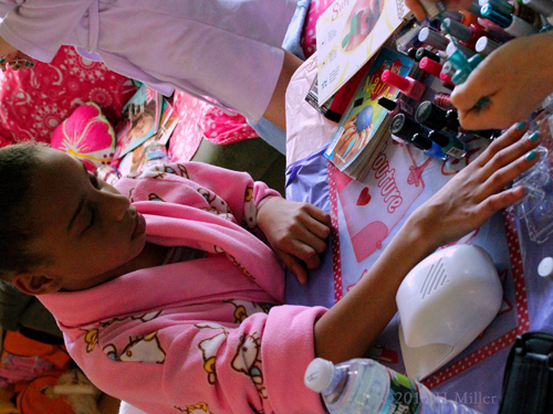 Getting Her Nails Done At The Kids Spa Part Getting Her Nails Done At The Kids Spa Part