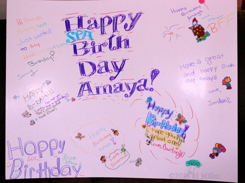 Girls Spa Birthday Card Girls Spa Birthday Card