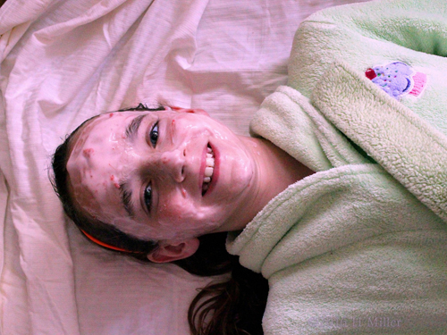 Smiling During Home Girls Spa Facials Smiling During Home Girls Spa Facials