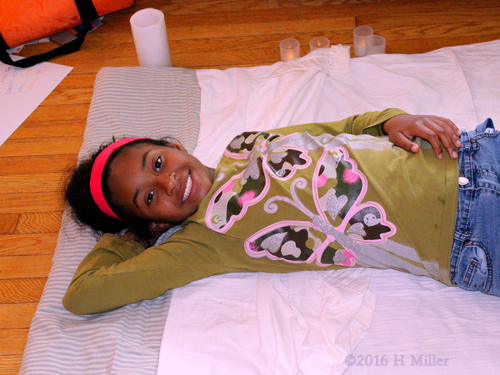 Smiling In The Kids Facial And Kids Massage Area Smiling In The Kids Facial And Kids Massage Area