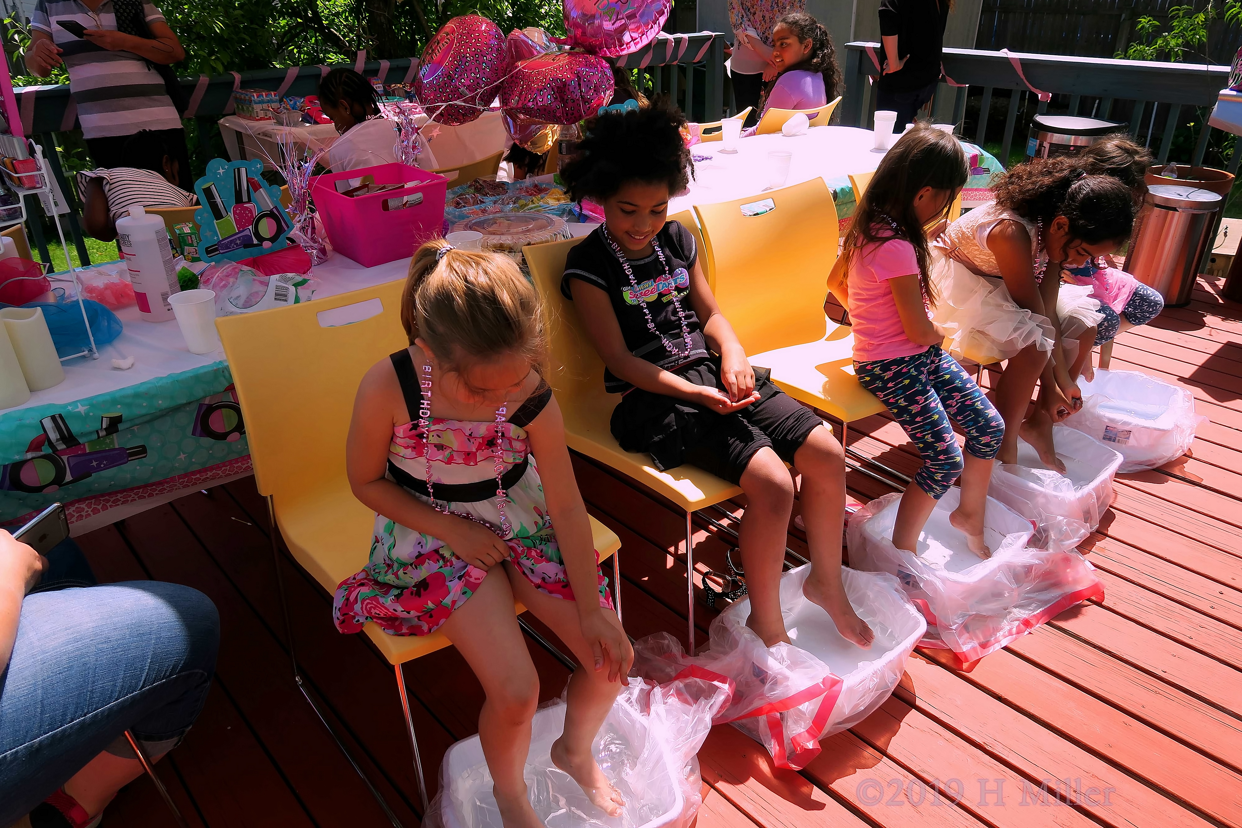 Amiya And Friends Dropping Salt Into And Enjoying Their Mini Pedis! Amiya And Friends Dropping Salt Into And Enjoying Their Mini Pedis!