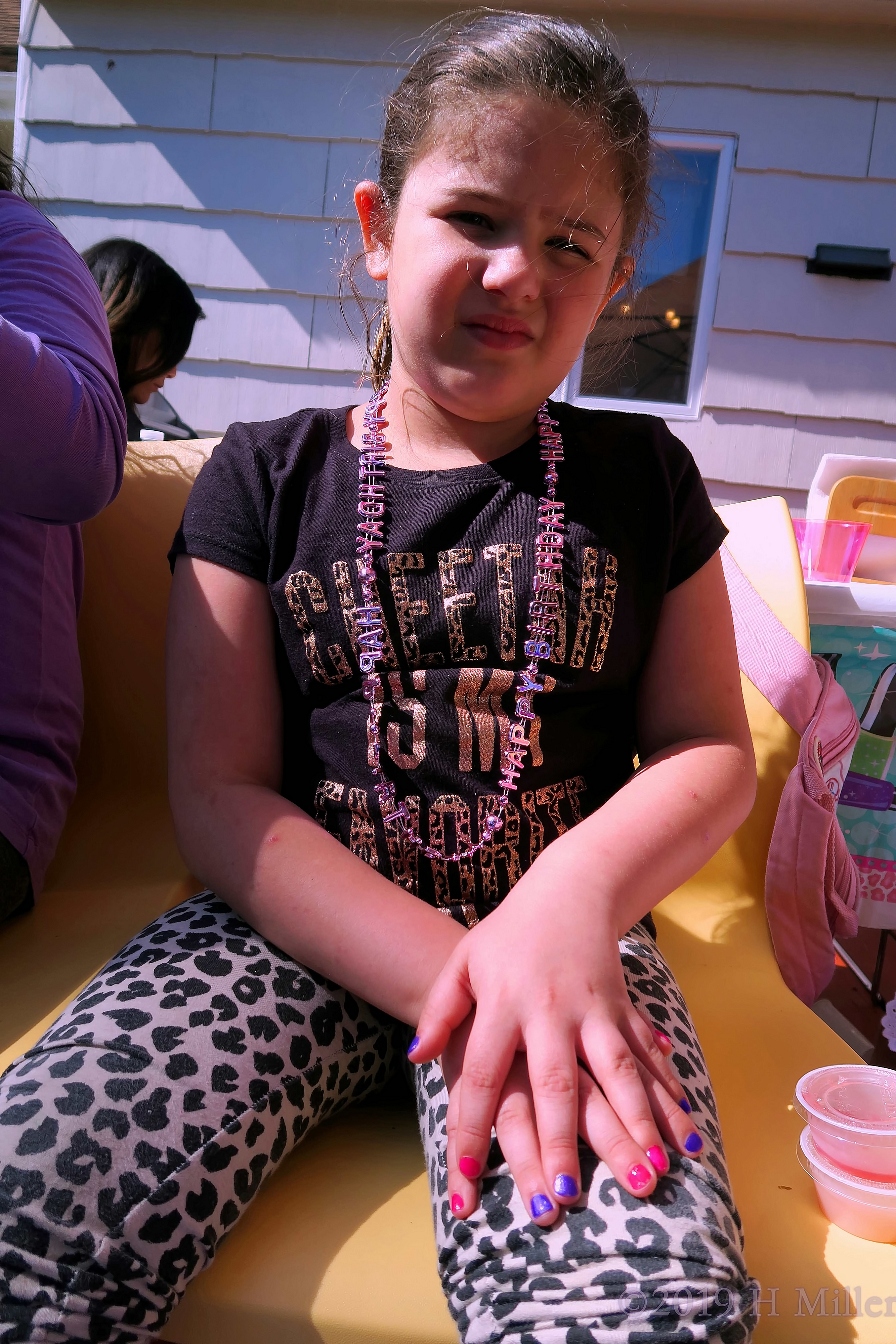 Party Guest Showing Off Her Cute Kids Manicure Party Guest Showing Off Her Cute Kids Manicure