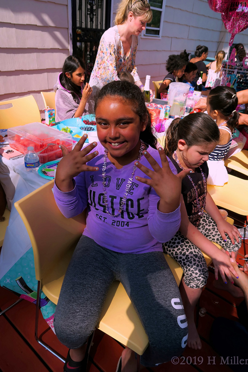 Beaming From Ear To Ear About Her Kids Mini Mani Beaming From Ear To Ear About Her Kids Mini Mani