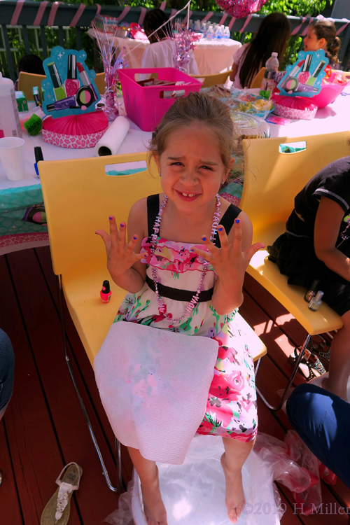 Showing Off Her Beautiful Kids Manicure Showing Off Her Beautiful Kids Manicure