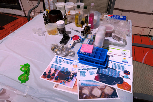 View Of The Craft Station At The Spa Birthday Part View Of The Craft Station At The Spa Birthday Part