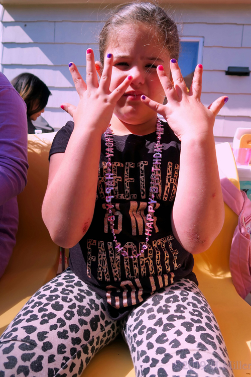 Perfect! Showing Off Her Girls Manicure Perfect! Showing Off Her Girls Manicure