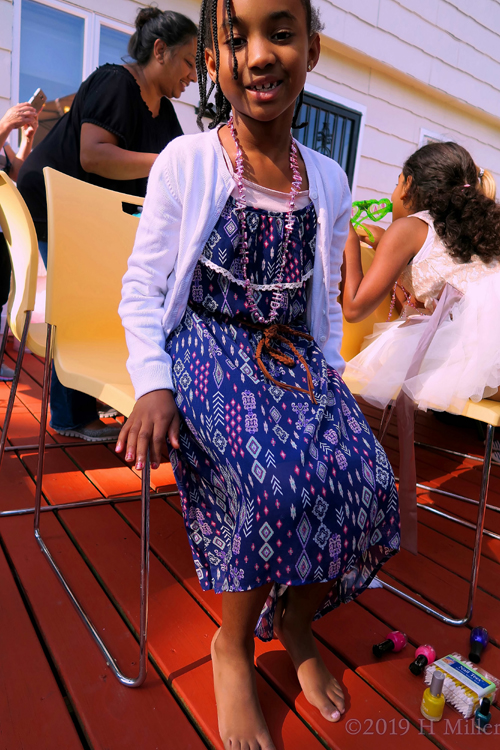 This Party Guest Showing Her Mini Mani And Mini Pedi At The Spa Party This Party Guest Showing Her Mini Mani And Mini Pedi At The Spa Party