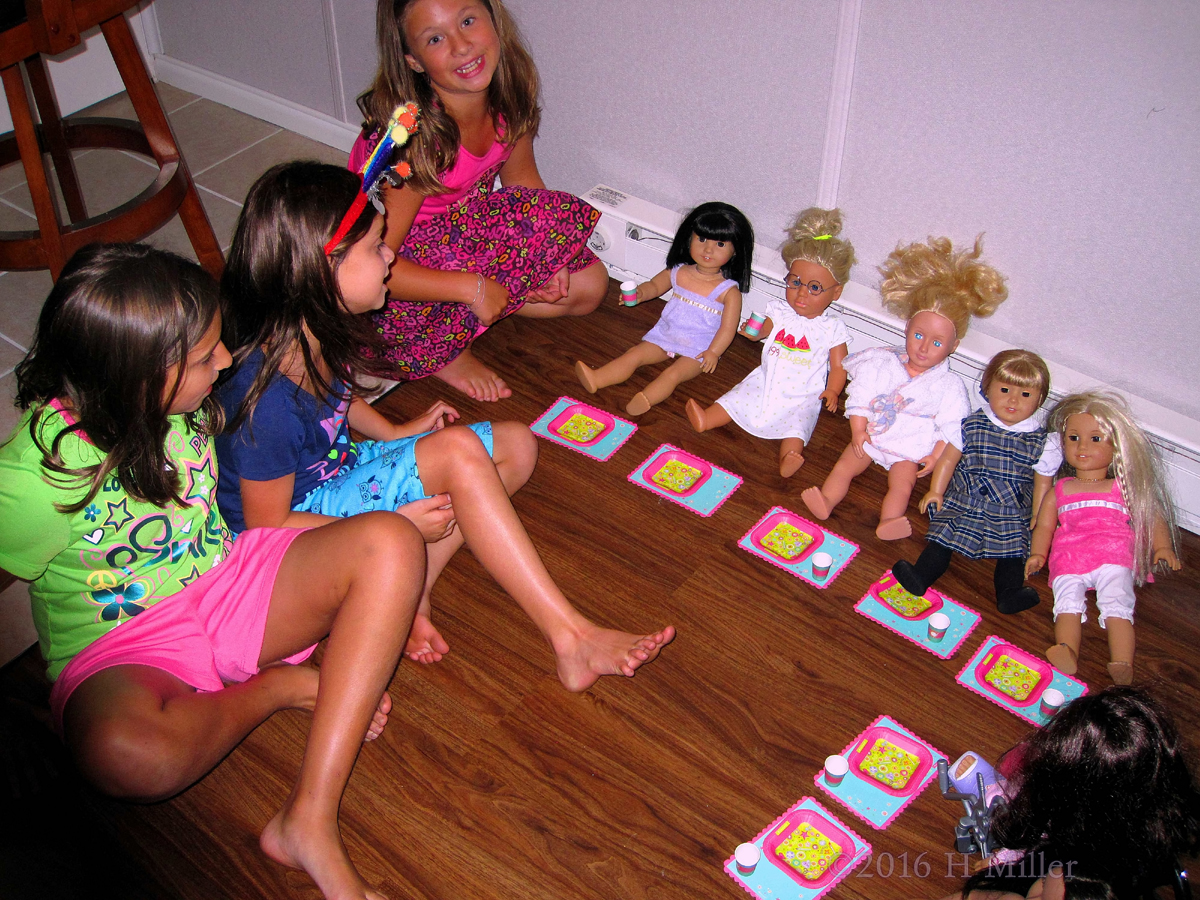 The Girls Are Having Fun With The Dolls