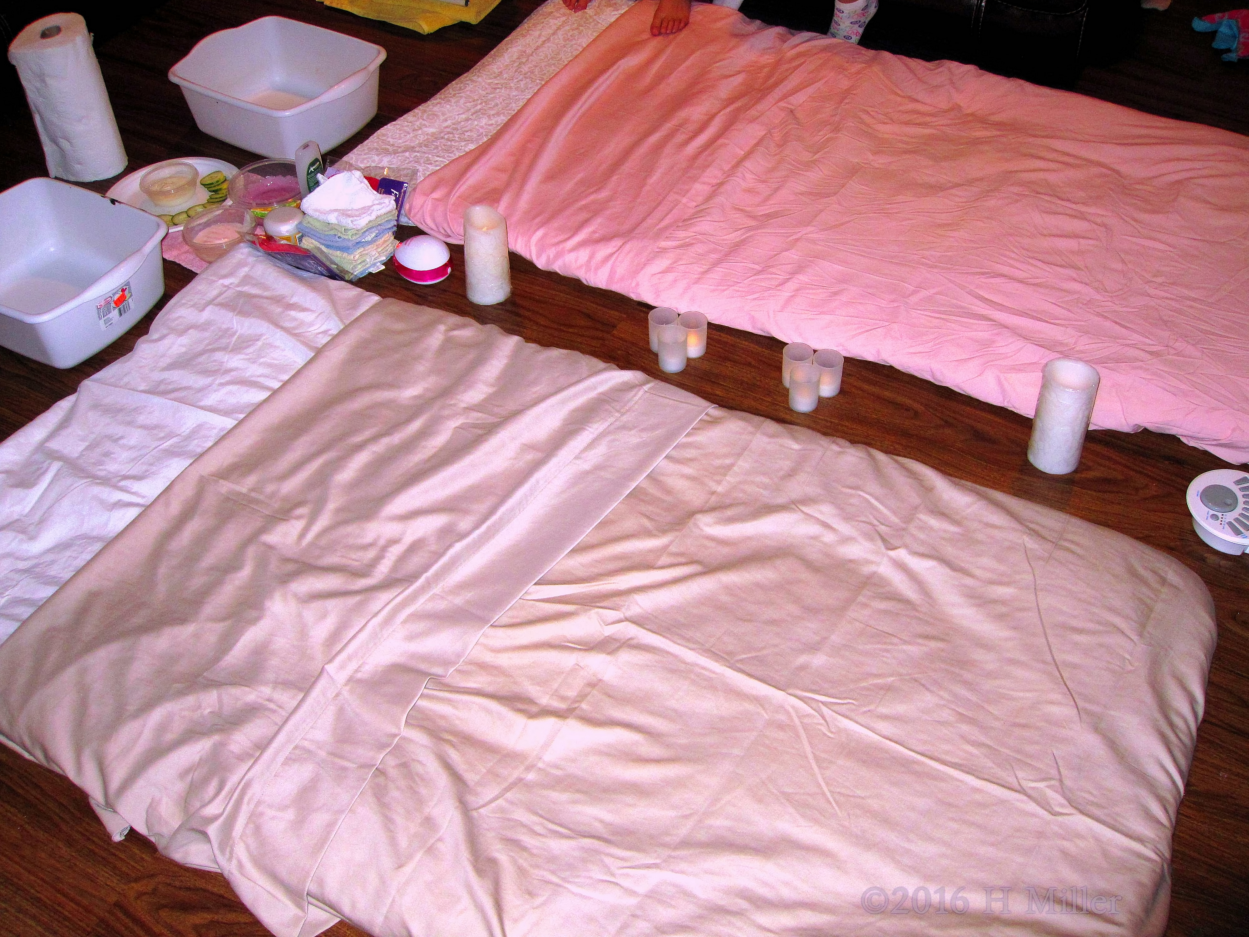 The Kids Facials And Massage Area Is Set Up The Kids Facials And Massage Area Is Set Up