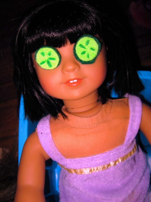 This American Girl Doll Is Loving Her Facial And Bath This American Girl Doll Is Loving Her Facial And Bath