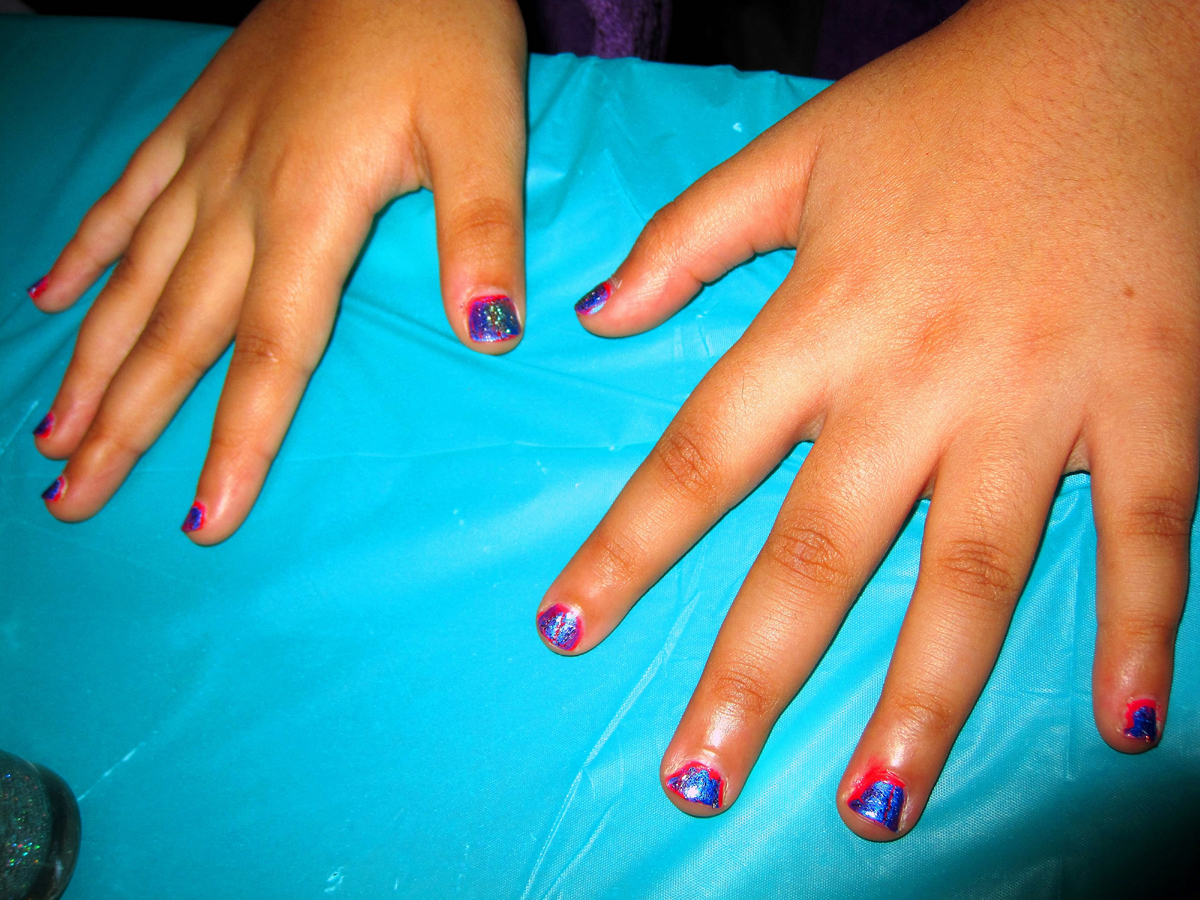 Kids Spa Party Purple Mini Manicure 