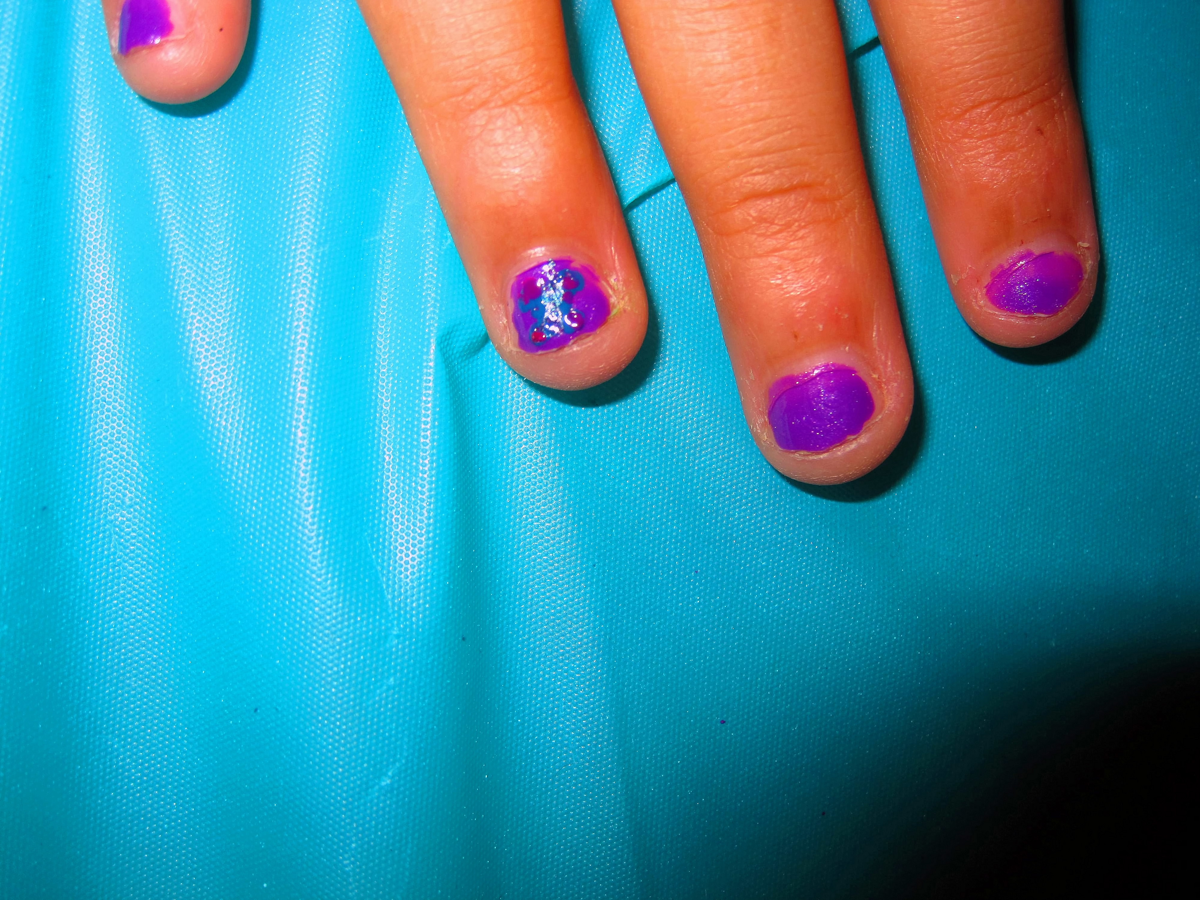 Girls Manicures At The Kids Spa Girls Manicures At The Kids Spa