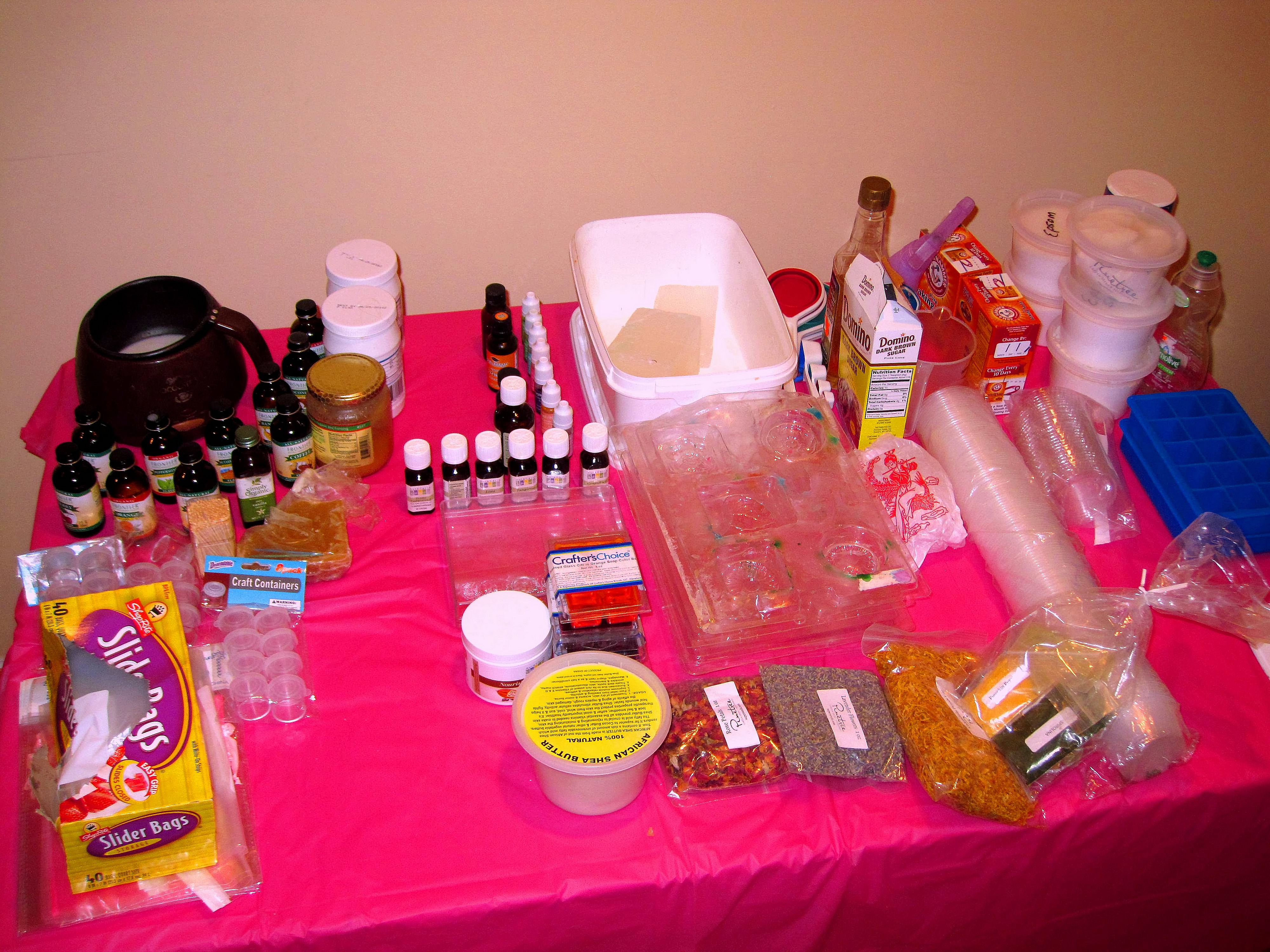 Ingredients For Home Girls Spa Crafts