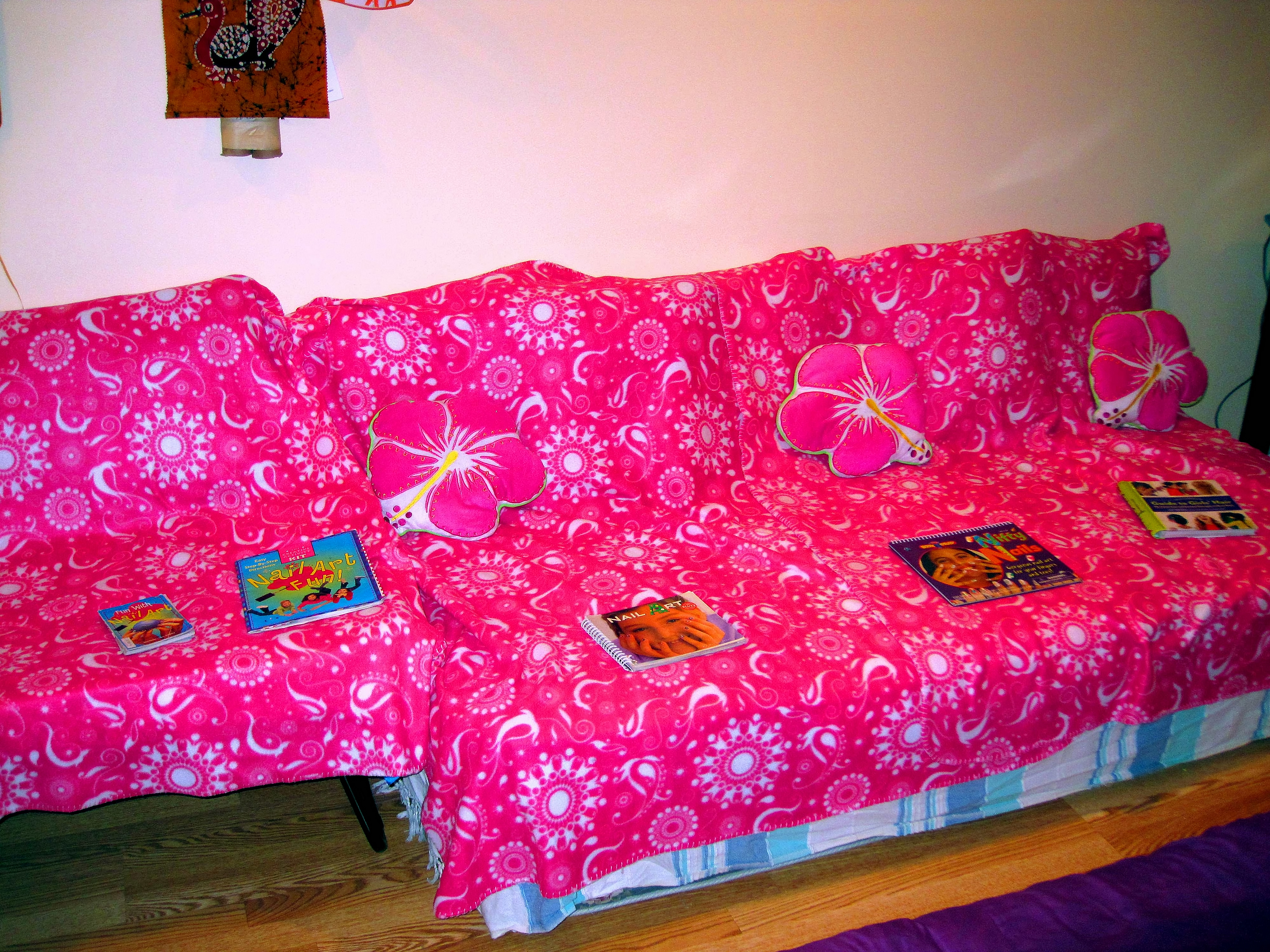 Manicure Nail Design Books On The Spa Couch