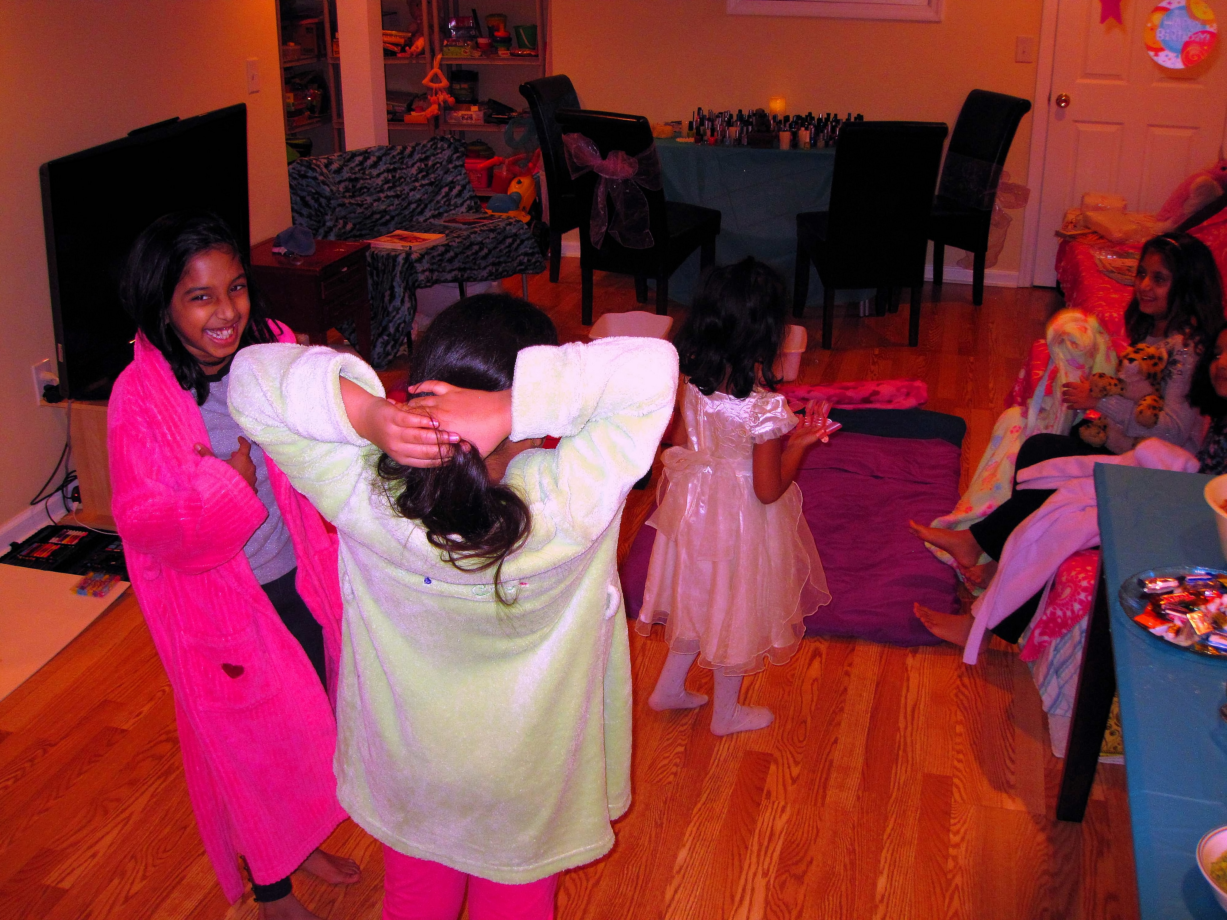 Putting On Spa Robes Putting On Spa Robes