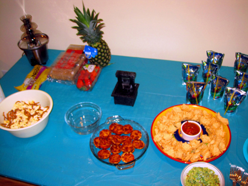 Delicious Snacks At The Spa Party For Girls