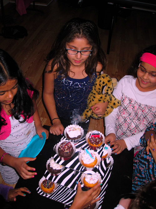 Getting Their Spa Cupcakes Getting Their Spa Cupcakes