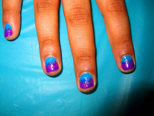 Glittery Ombre Home Girls Spa Manicure Glittery Ombre Home Girls Spa Manicure