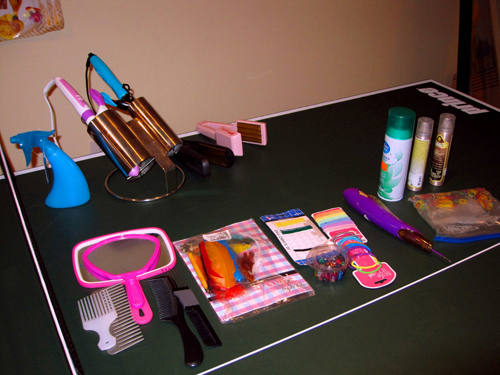 Hair Styling Spa Tools Before The Part