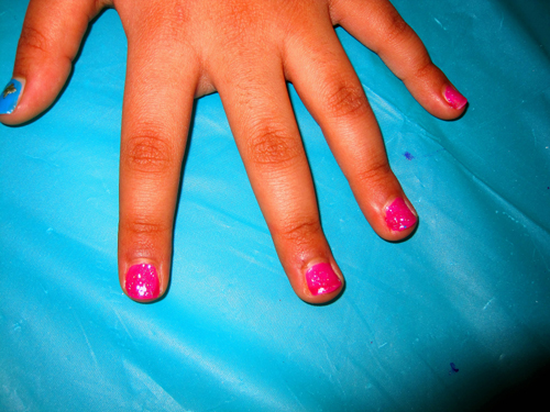 Hot Pink Kids Mini Manicure