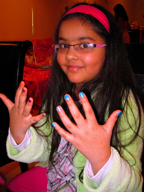 It's Great To Get Cool Manicures At The Kids Party!