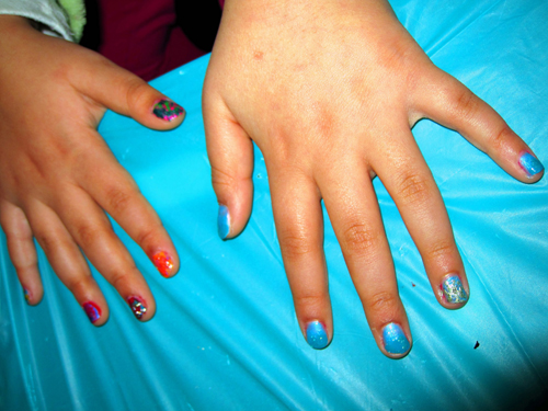 Soft Blue Home Kids Spa Manicure