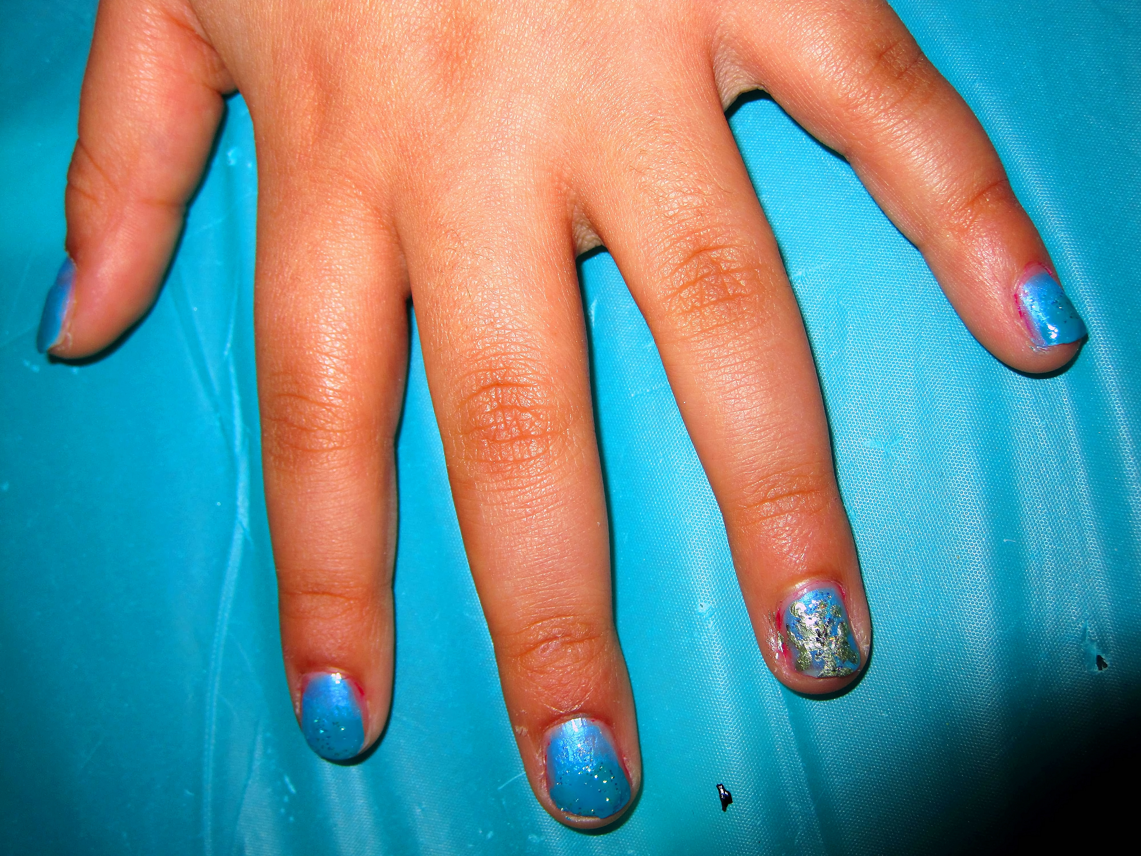 Baby Blue Mini Manicure