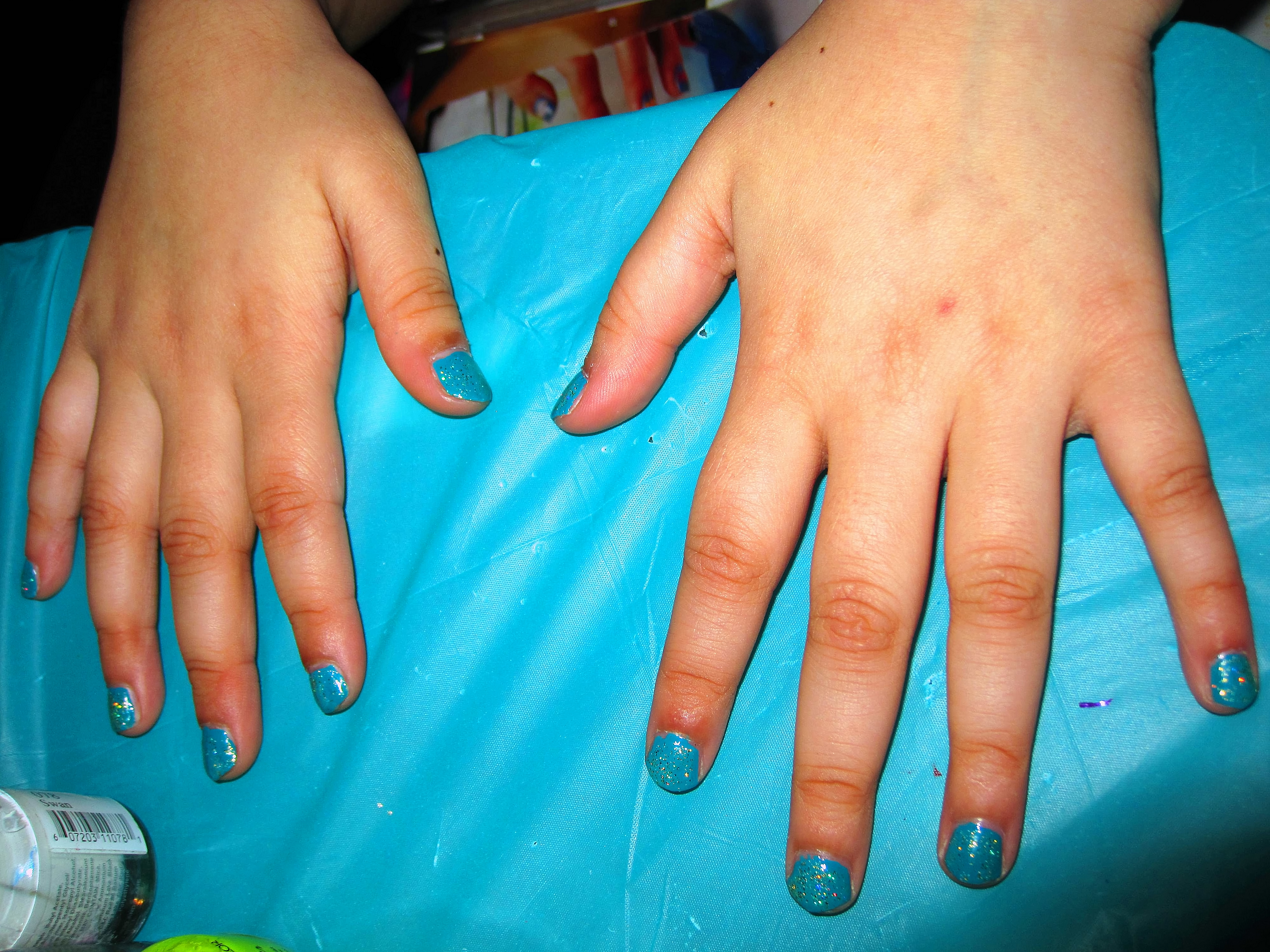 Cute Blue Mini Manicure