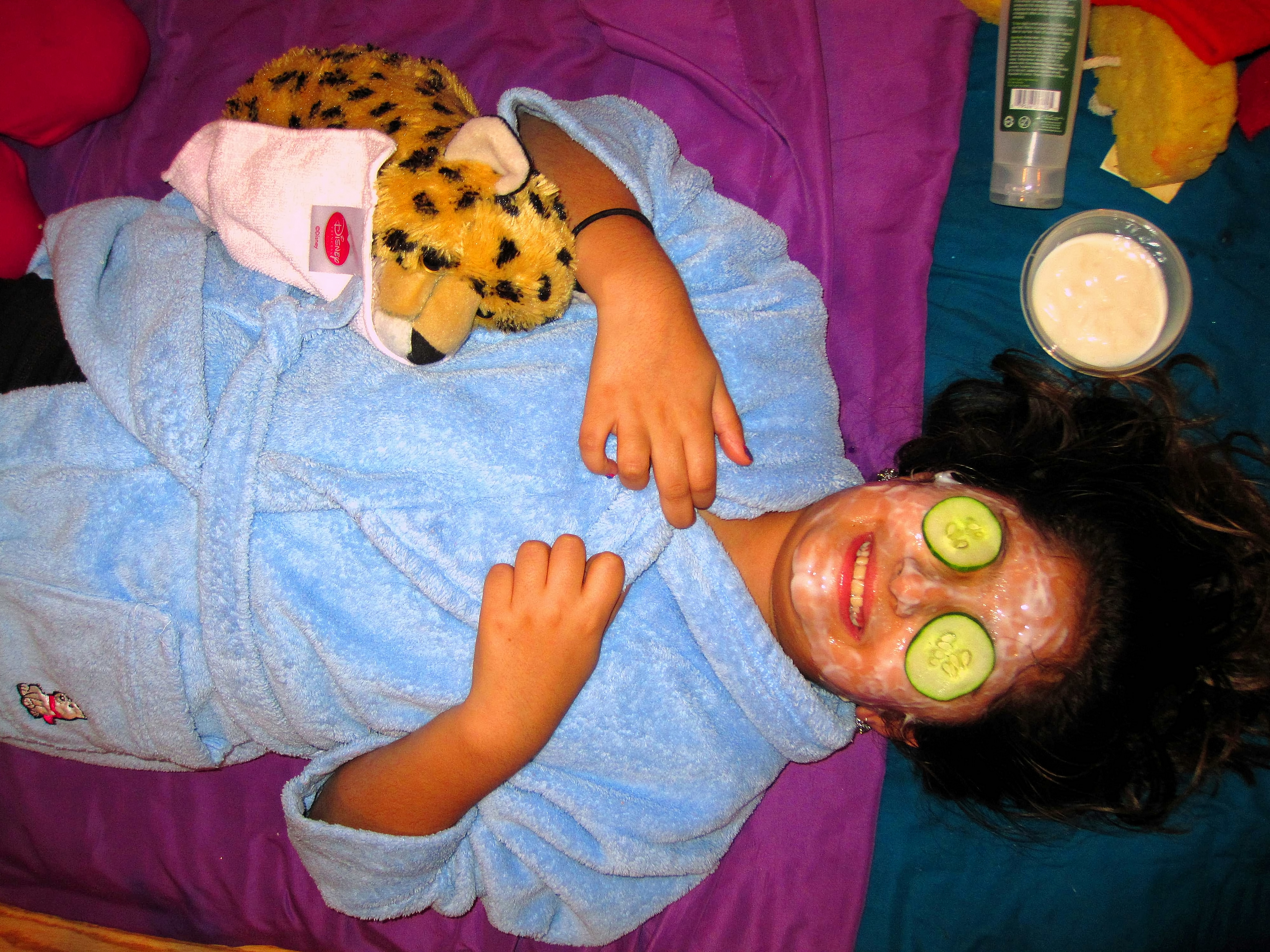 Stuffed Animals And Facials At The Spa! 