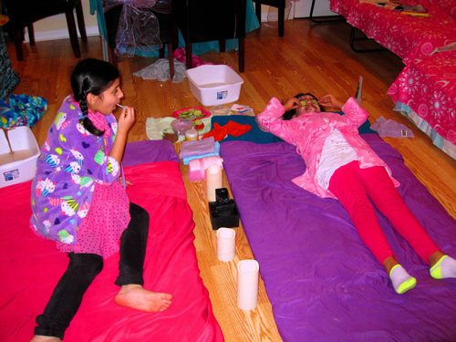 Fun With Friends During Kids Facials Fun With Friends During Kids Facials