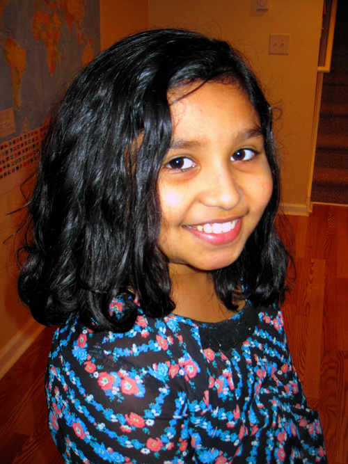 She Looks Happy With Her Home Spa Curled Hairstyle She Looks Happy With Her Home Spa Curled Hairstyle