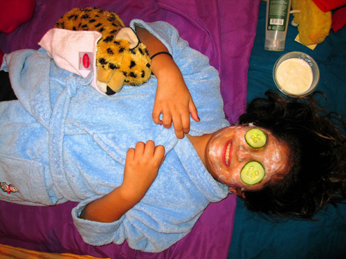 Smiling During Facials With Friends Smiling During Facials With Friends