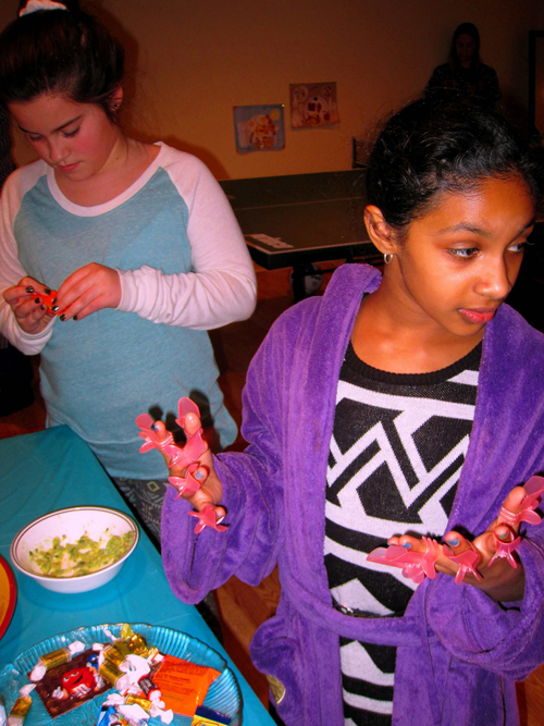 Snacktime After Mini Manicures Snacktime After Mini Manicures