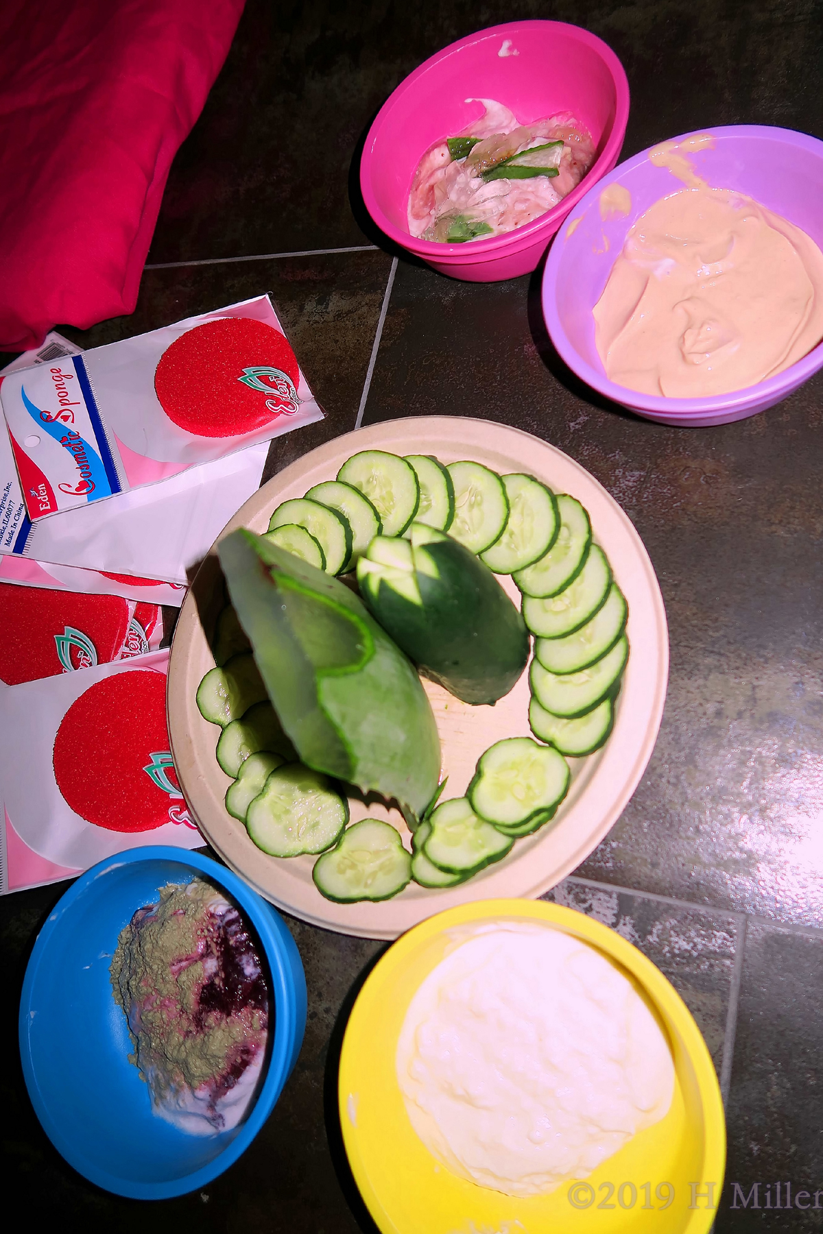 Cool For Cucumbers! Kids Facial Station Setup 
