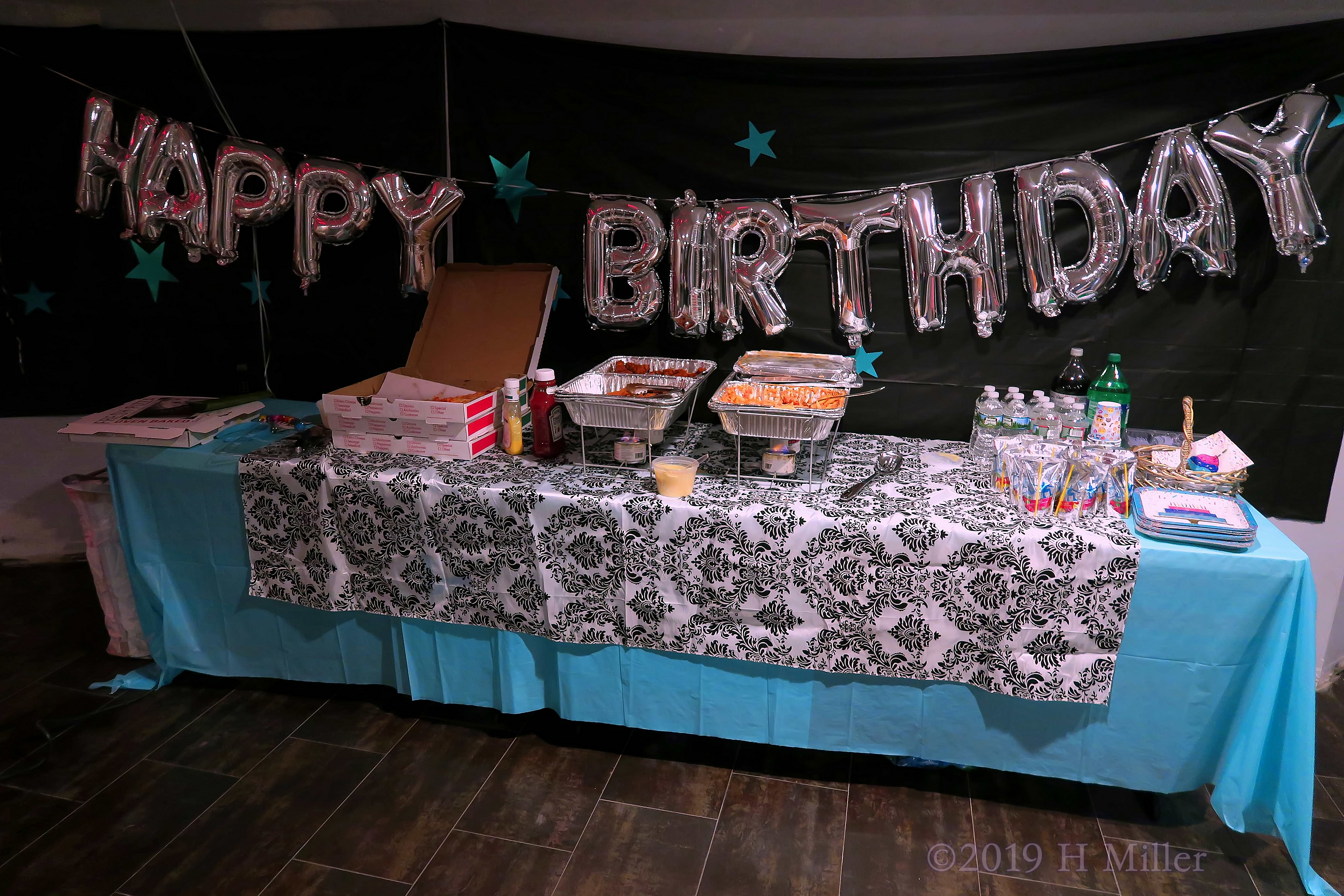 Birthday Banners And Damask Tablecloths! Spa Party Decorations! Birthday Banners And Damask Tablecloths! Spa Party Decorations!