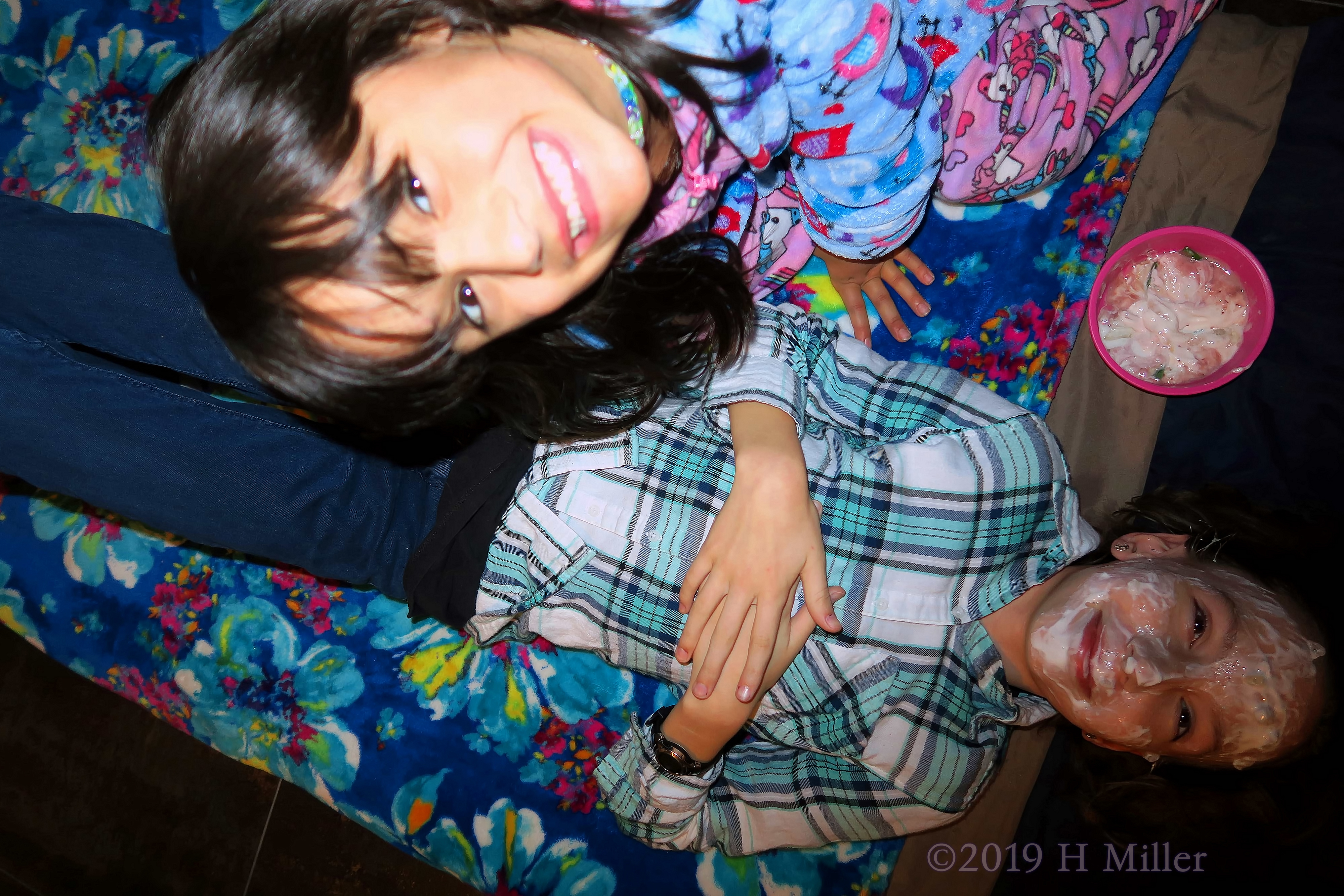 Friendly Facials! Party Guests Pose For Kids Facials! Friendly Facials! Party Guests Pose For Kids Facials!