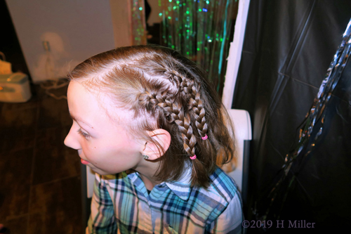Double The Braids! Double The Fun! Kids Hairstyle On Party Guest! Double The Braids! Double The Fun! Kids Hairstyle On Party Guest!