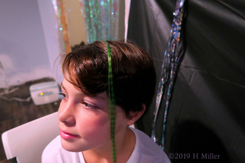 Side Angles! Green Hair Feathers For Kids Hairstyle! Side Angles! Green Hair Feathers For Kids Hairstyle!