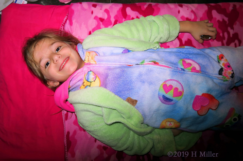 Smiling And Happy! Kids Party Guest Gets A Kids Facial! Smiling And Happy! Kids Party Guest Gets A Kids Facial!