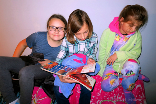 Twirling Trio! Three Party Guests At Spa Party! Twirling Trio! Three Party Guests At Spa Party!