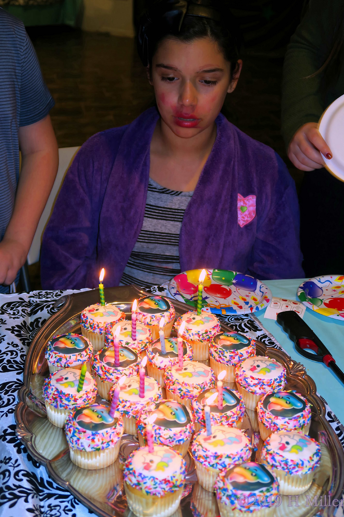 Celebrating With Cupcakes! Birthday Cupcakes At Spa Party For Kids! 1