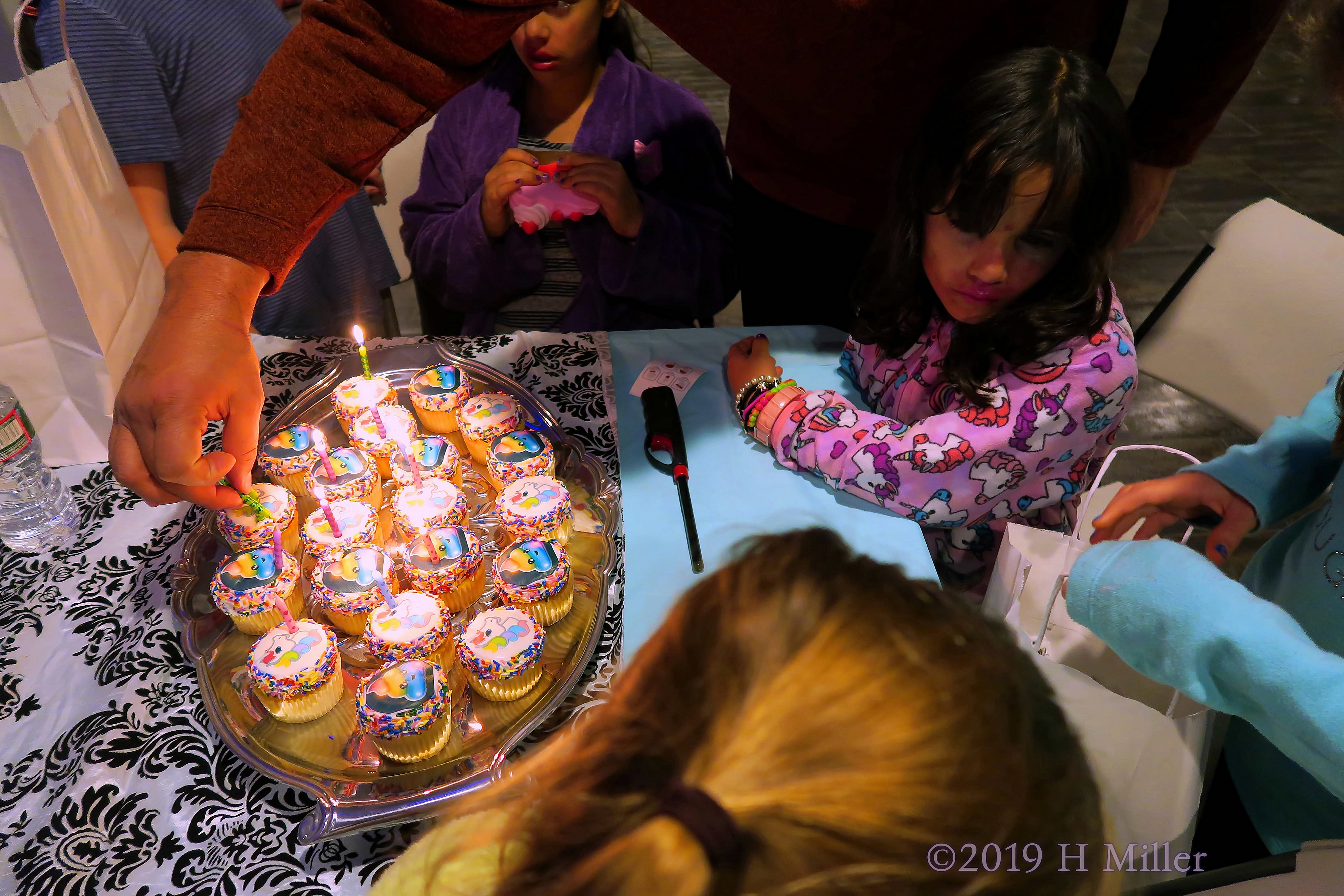 Cupcakes And Rainbows! Party Guests Gather Around The Cupcakes! 4