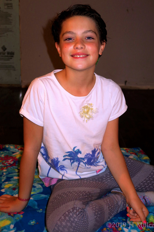 Manicures Make Me Smile! Party Guest Poses After Kids Mani! Manicures Make Me Smile! Party Guest Poses After Kids Mani!