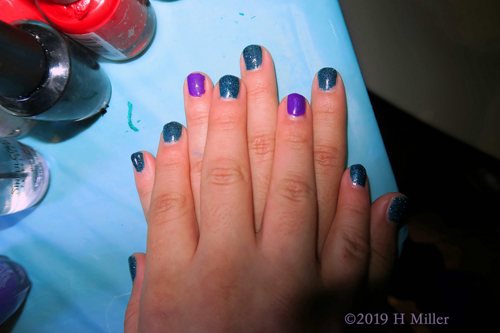 Tangled Trends! Kids Mani With Multicolored Polish On This Party Guest! Tangled Trends! Kids Mani With Multicolored Polish On This Party Guest!