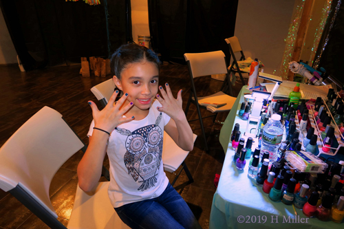 Trying On The Trend! Party Guest Poses With Kids Mani! Trying On The Trend! Party Guest Poses With Kids Mani!